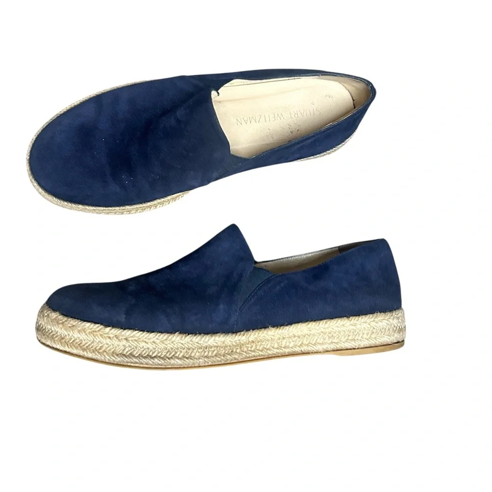 Stuart Weitzman Nugal Espadrille Flats Size Womens Size 10M Slip On